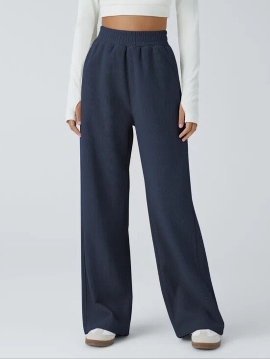 HALARA Pants - Halara High Waisted Pocket Straight Leg Corduroy Pants Medium Petite